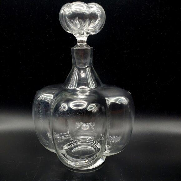 Orrefors Petite Bottle Decanter Liquor Blown Glass Stopper Cordial Bar Swedish - Picture 8 of 9